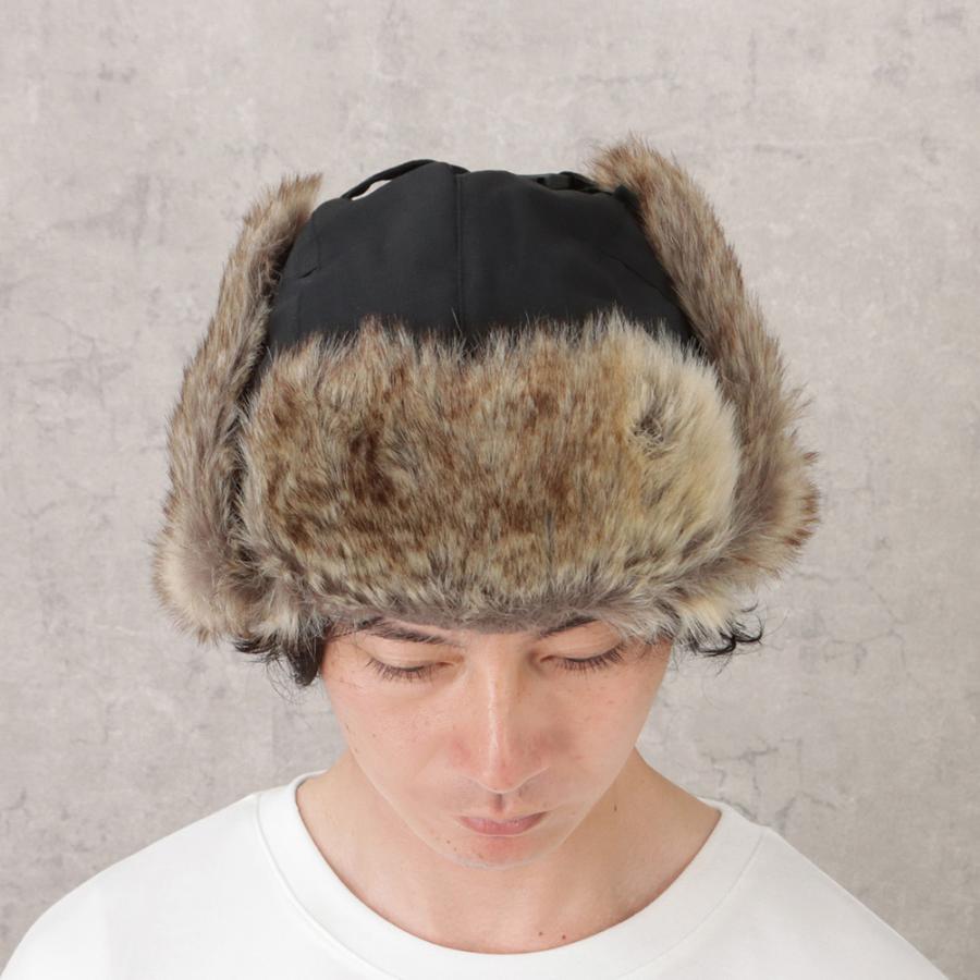 AVIREX（アヴィレックス） フライトキャップ ボア メンズ 防寒 ロゴ