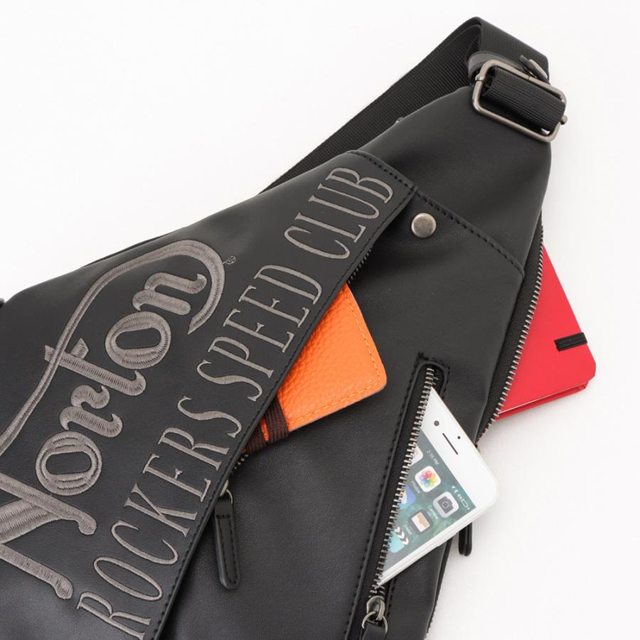 ノートン Norton ボディバッグ ファスナー ポケット 鞄 : Mac