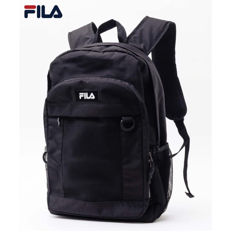 ☆ダブルファスナーリュック☆maffon生地つぎはぎ FILA（フィラ） デイパック リュックサック バックパック 20L 旅行