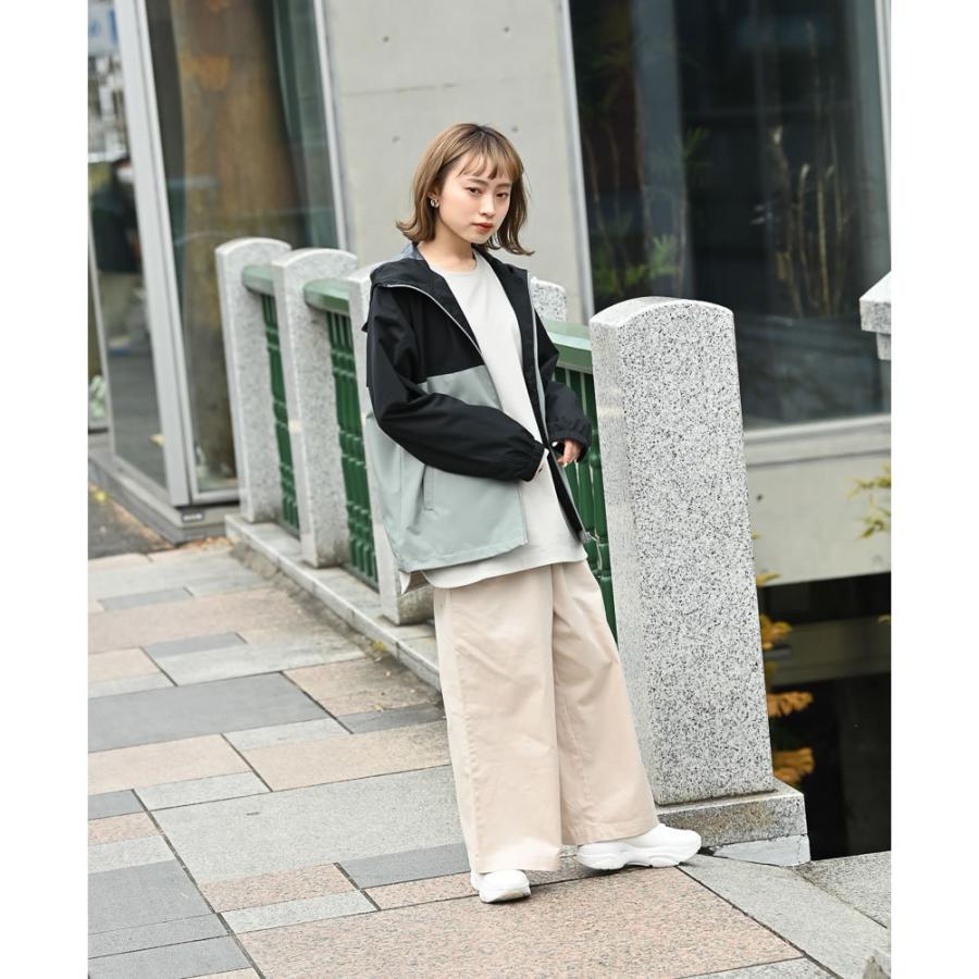 Converse コンバース マウンテンパーカー レディース 撥水 防風 ジップアップ バイカラー 配色切替 ロゴ 刺繍 ポケット ジャケット ブランド 人気 アウター Mac House マックハウス 通販 Paypayモール