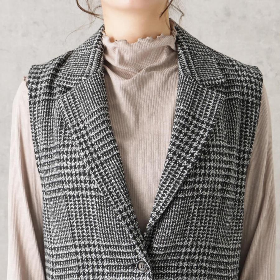 チェック柄ノースリーブジレ 楽天市場】チェック柄 ベスト レディース トップス ジレ 送料