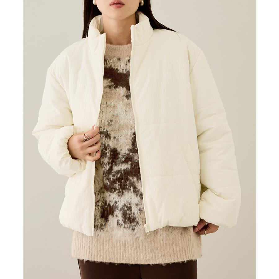 NAVY 中綿ジャケット レディース はっ水 軽量 暖かい スタンドネック