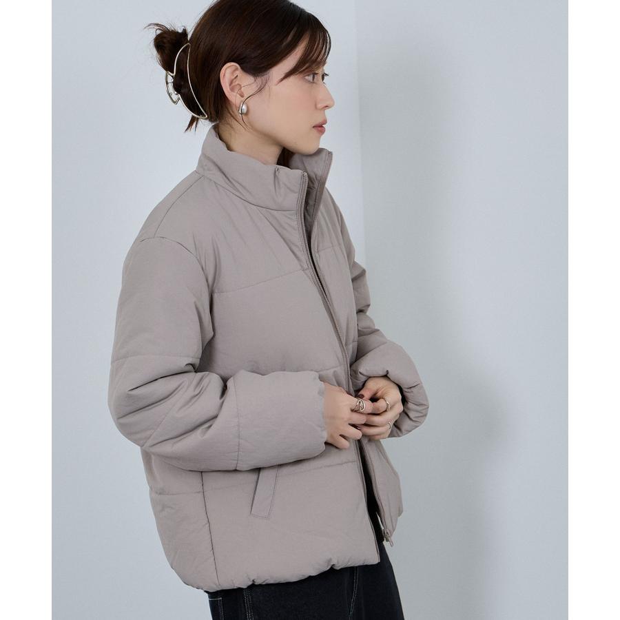 NAVY 中綿ジャケット レディース はっ水 軽量 暖かい スタンドネック