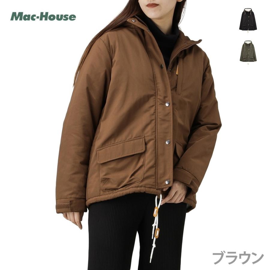 マウンテンパーカー ブルゾン モッズコート レディース フード ジャケット 裏ボア 暖かい Mac House マックハウス 通販 Paypayモール