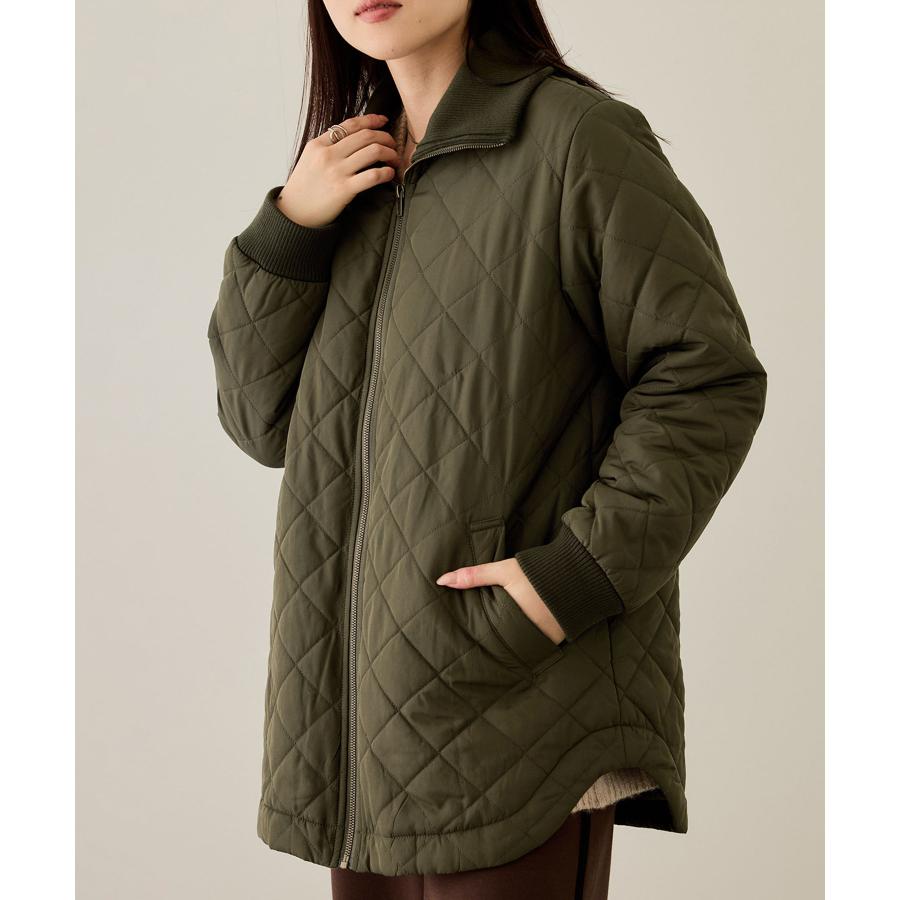 NAVY ブルゾン レディース キルティング 中綿 裏地 フリース 暖かい