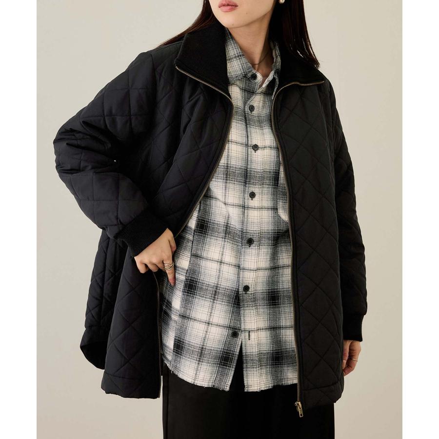 NAVY ブルゾン レディース キルティング 中綿 裏地 フリース 暖かい