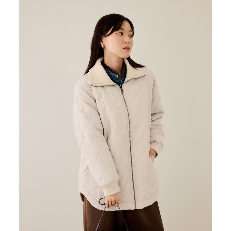 NAVY ブルゾン レディース キルティング 中綿 裏地 フリース 暖かい