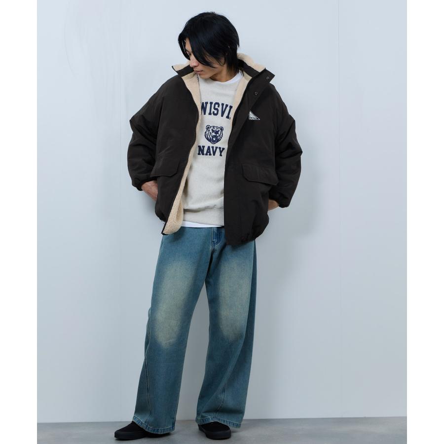 NAVY ブルゾン レディース アウター ボア ナイロン リバーシブル