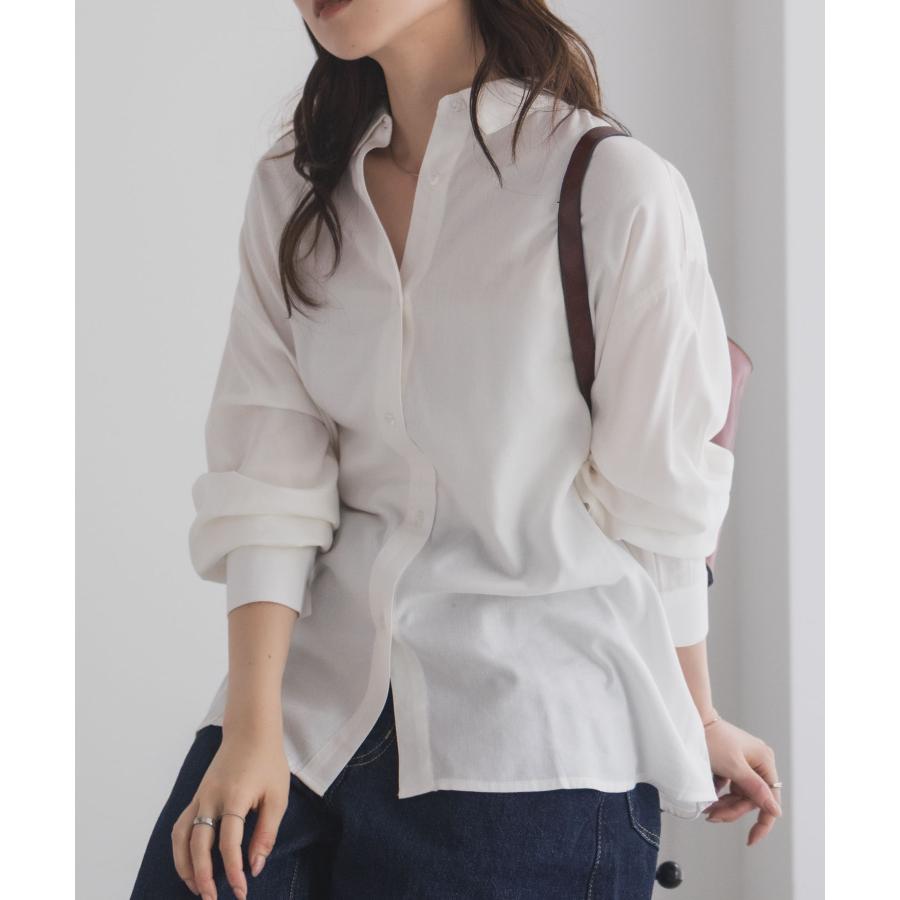 NAVY シャツ レディース 長袖 ゆったり 大きめ オンブレチェック