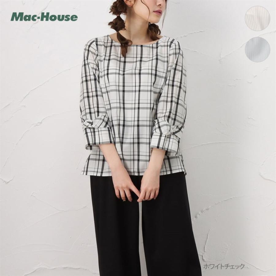 ブラウス 七分袖シャツ レディース トップス Mac House マックハウス 通販 Paypayモール