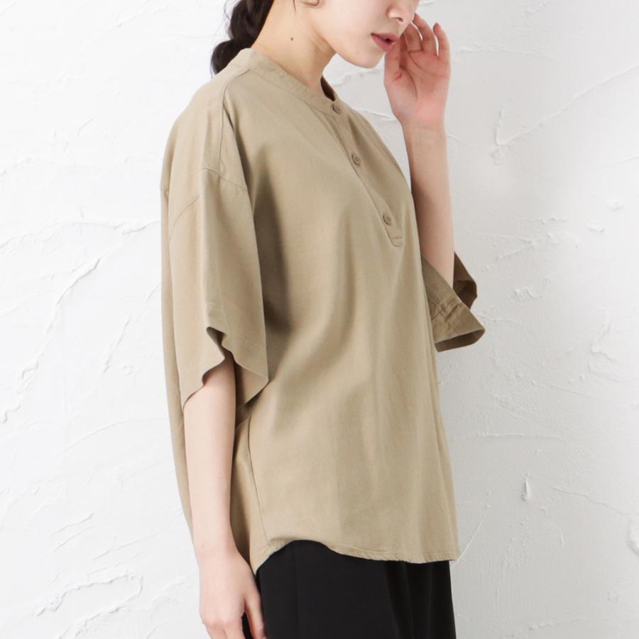 NAVY（ファッション） バンドカラーシャツ レディース 冷感 抗菌