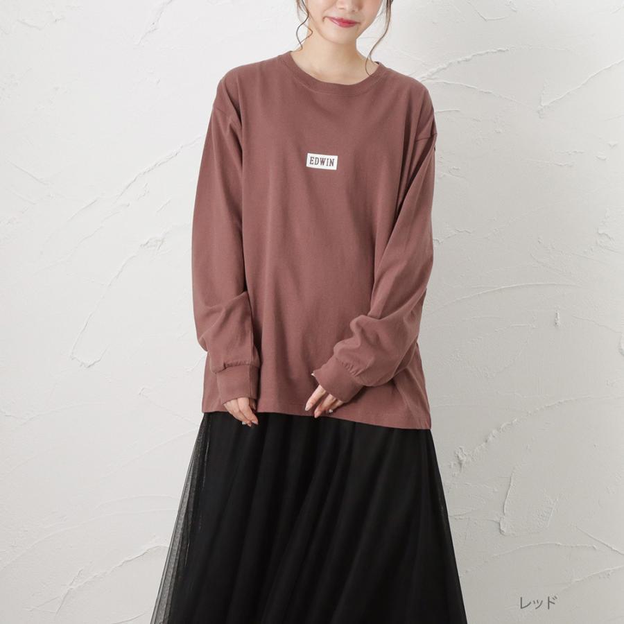 EDWIN（エドウィン） 長袖Tシャツ レディース 綿100％ ロンT トップス