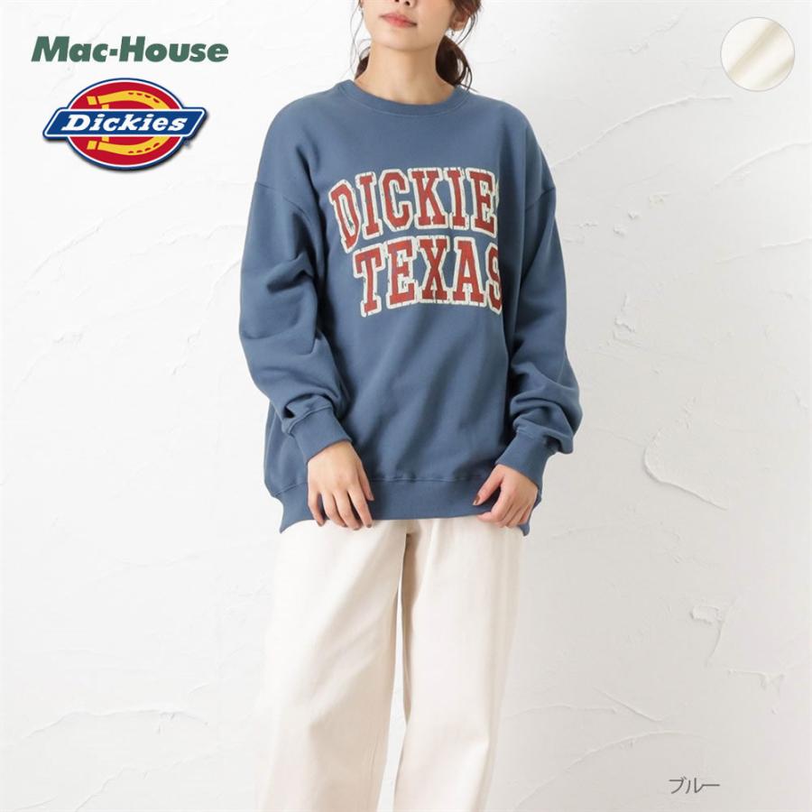 Dickies ディッキーズ トレーナー スウェット レディース 綿100 ロゴ プリント 裏毛 クルーネック トップス Mac House マックハウス 通販 Paypayモール