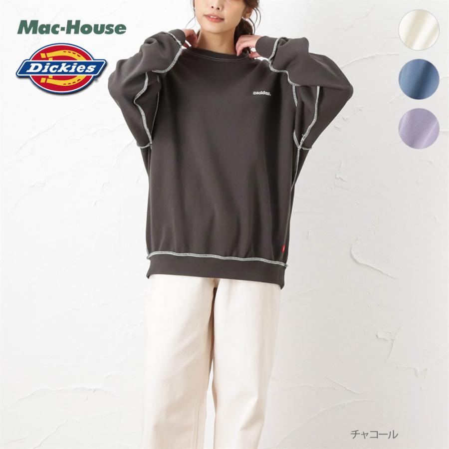 Dickies ディッキーズ トレーナー スウェット レディース 綿100 ロゴ プリント 裏毛 クルーネック トップス Mac House マックハウス 通販 Paypayモール