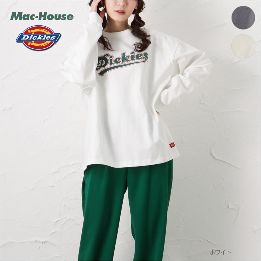 Dickies ディッキーズ 長袖tシャツ レディース 綿100 ビッグシルエット ブランドロゴ ロンt ブランド 人気 トップス ネコポス対応 Mac House マックハウス 通販 Yahoo ショッピング