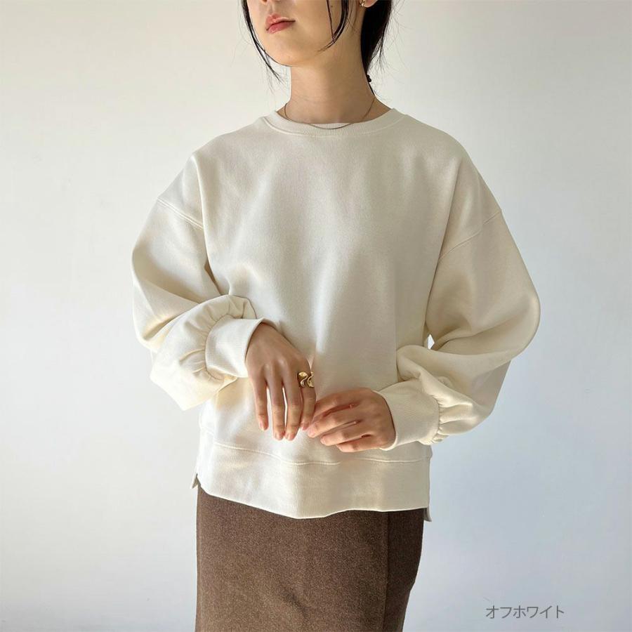 GOOD CREW グッドクルー 裏起毛 トレーナー レディース パフスリーブ