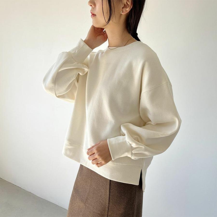 GOOD CREW グッドクルー 裏起毛 トレーナー レディース パフスリーブ