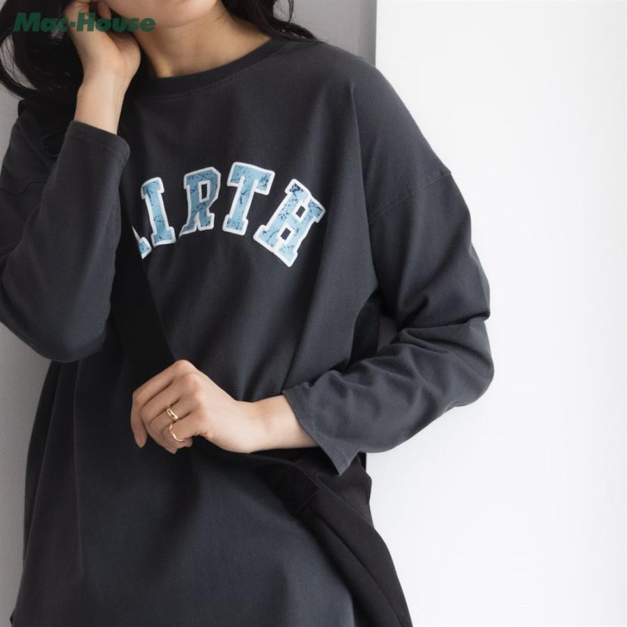 Tシャツ レディース 長袖 綿100% ロンT ヴィンテージライク トップス