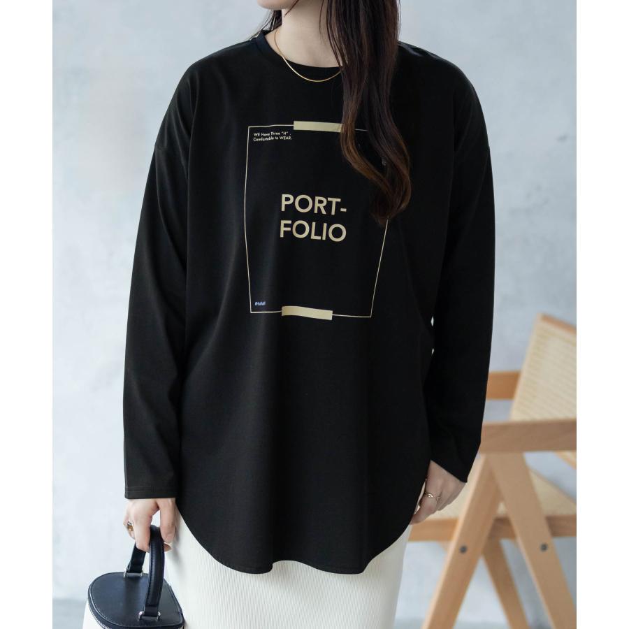 HusHusH（ハッシュアッシュ） Tシャツ レディース 長袖 ラウンドヘム