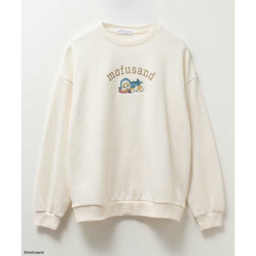 mofusand 猫 ハムスター 裏起毛 トレーナー mofusand モフサンド 裏毛 トレーナー レディース 綿混 プル