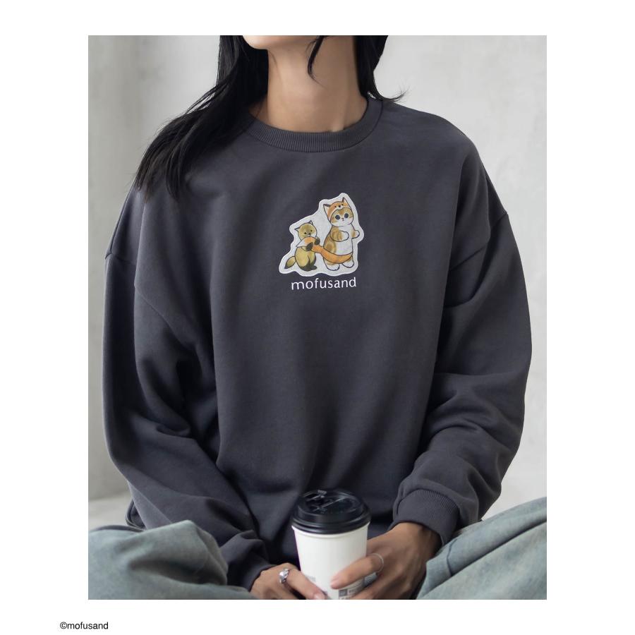 mofusand 猫 ハムスター 裏起毛 トレーナー mofusand 猫 ハムスター 裏起毛 トレーナー mofusand 猫