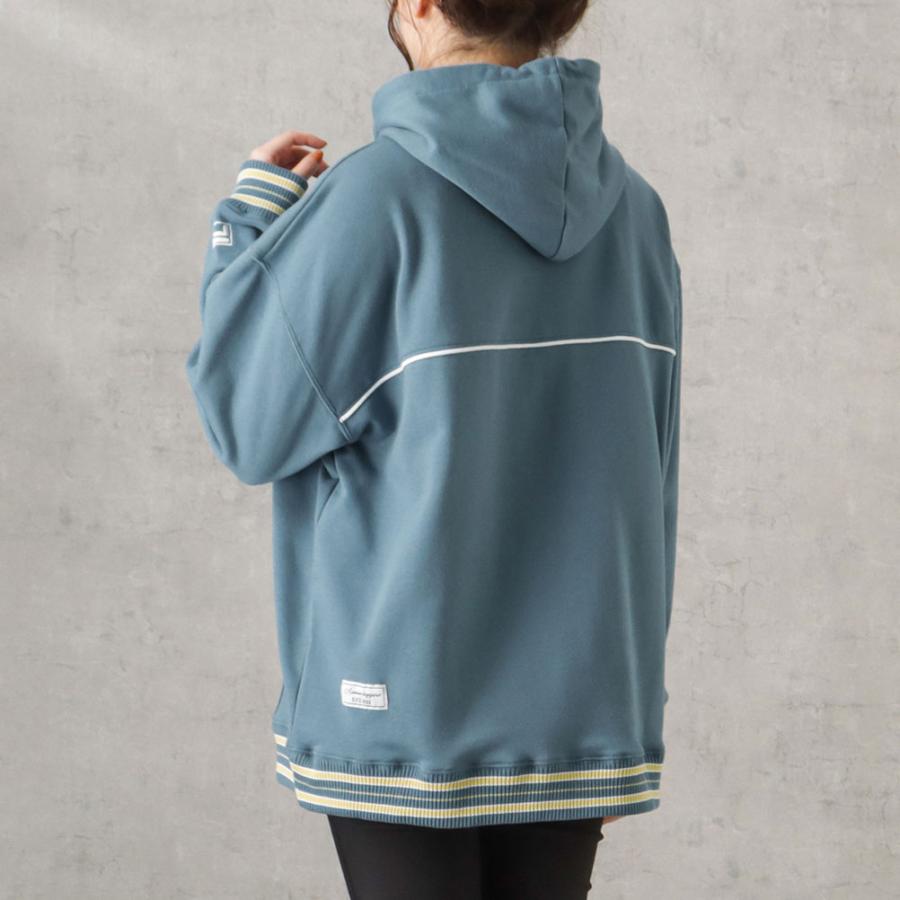 FILA（フィラ） 裏毛 パーカー レディース ワイドシルエット ドロップ