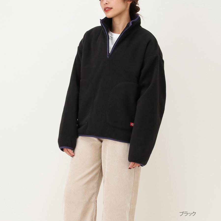 Dickies ディッキーズ フリース プルオーバー 長袖 ハーフジップ レディース ブランドロゴ Mac House マックハウス 通販 Paypayモール
