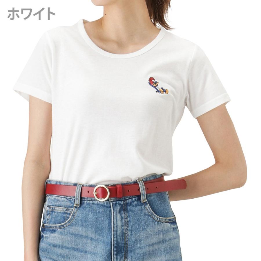 Disney ディズニー ウッディー ウッドペッカー ワンポイント 半袖tシャツ 92 4937 レディース ネコポス対応 Mac House マックハウス 通販 Paypayモール