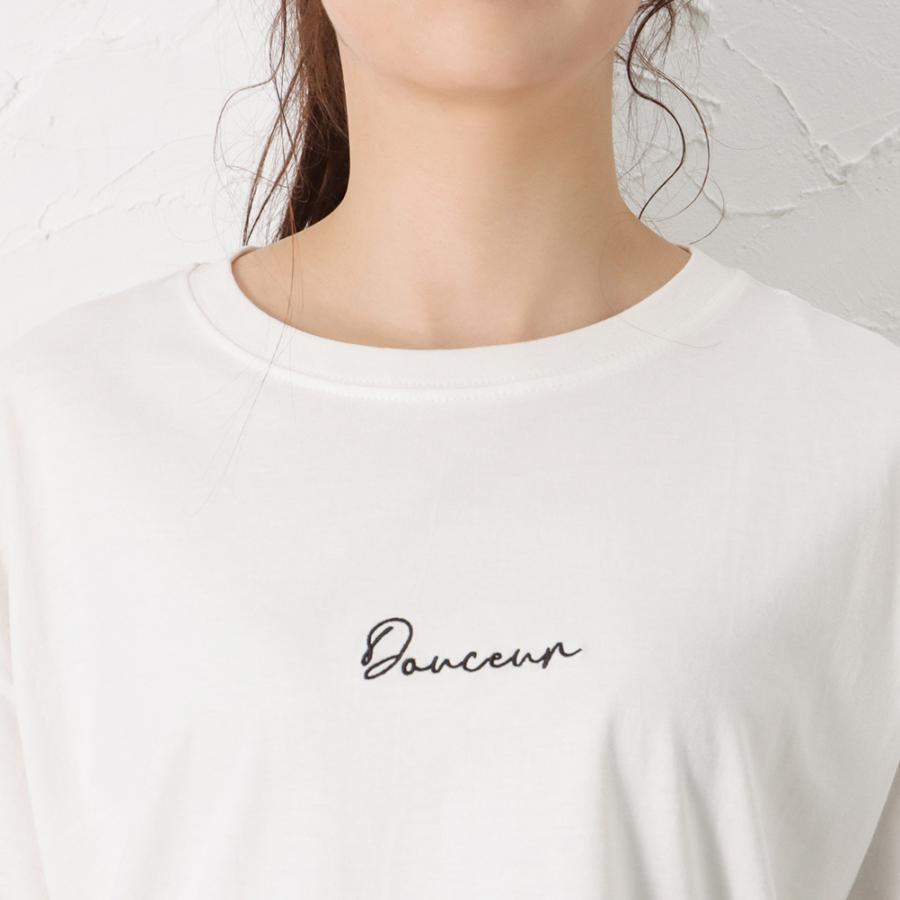 半袖Tシャツ 綿100% レディース コットン ラウンドヘム クルーネック