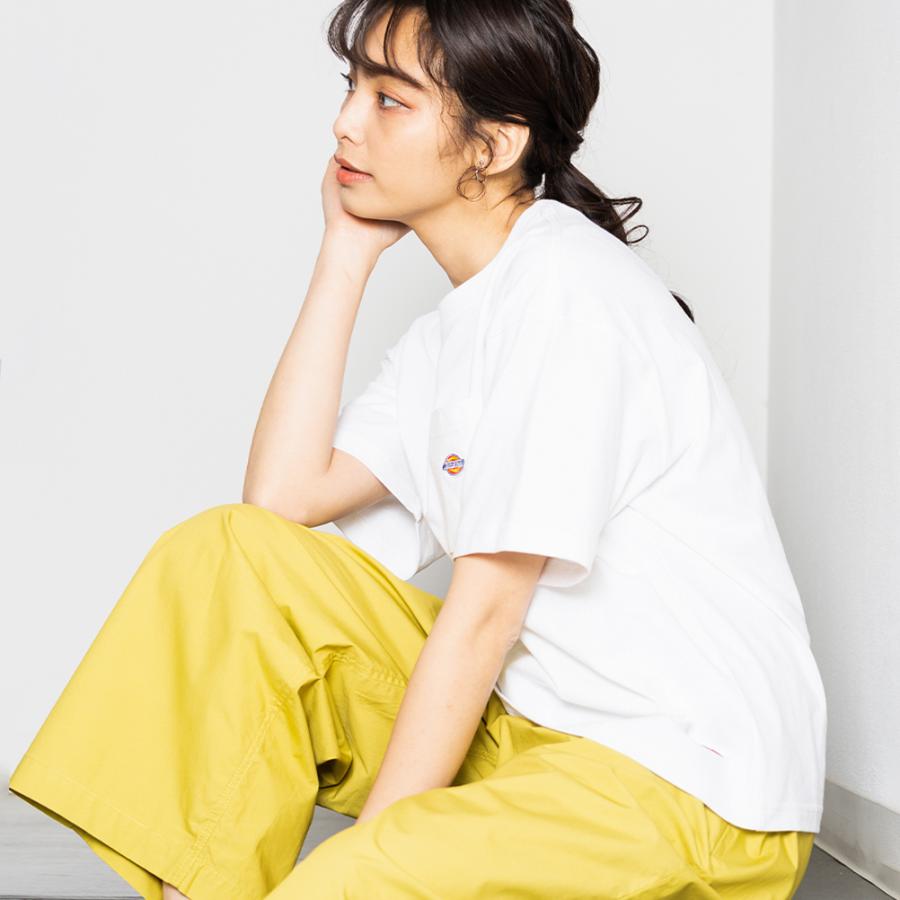 新作入荷!!-Dickies ディッキーズ 半袖Tシャツ レディース 綿100% ロゴ