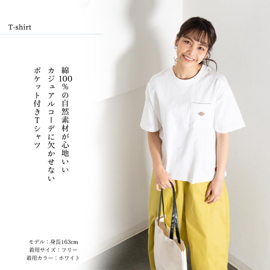 新作入荷!!-Dickies ディッキーズ 半袖Tシャツ レディース 綿100% ロゴ