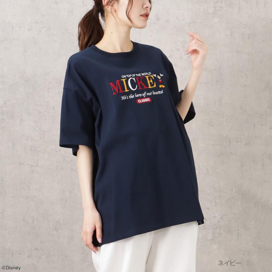 Disney ディズニー ミッキーマウス / 半袖Tシャツ 5分袖 レディース  
