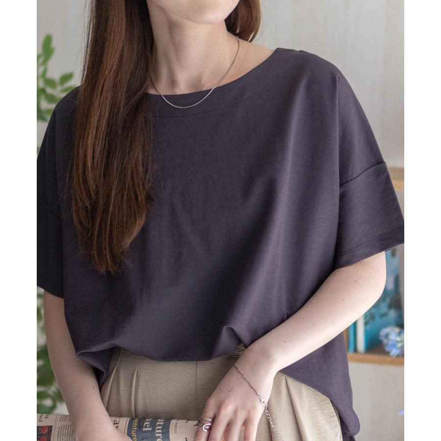 Tシャツ レディース 半袖 接触冷感 ひんやり 涼しい 無地 シンプル