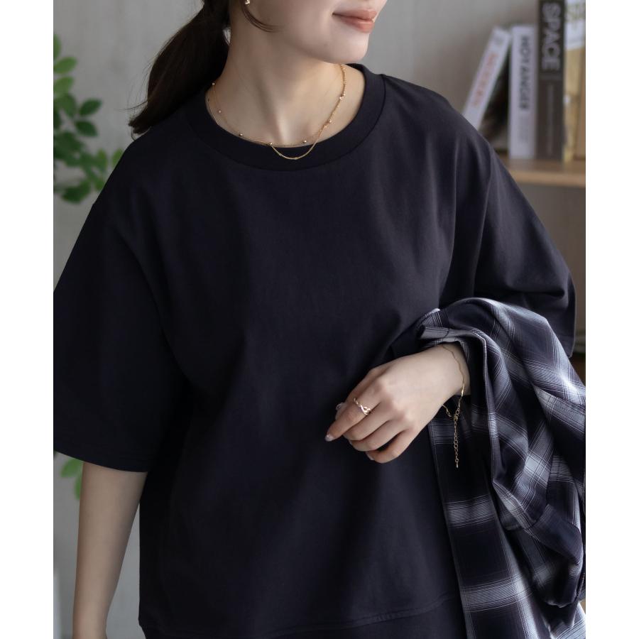 deuxieme class×America新品リブコットンTシャツ Deuxieme Classe（ドゥーズィエムクラス）の「《予約》【AMERICANA