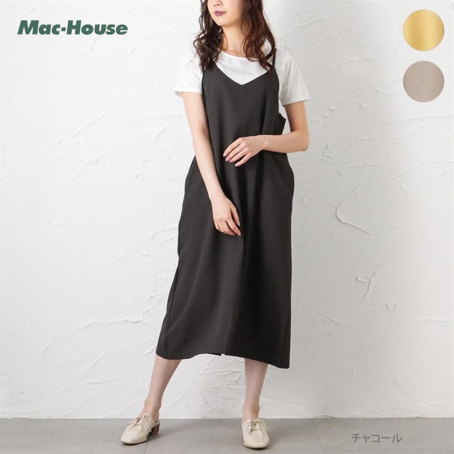 NAVY キャミワンピース 半袖Tシャツ 2点セット レディース 無地