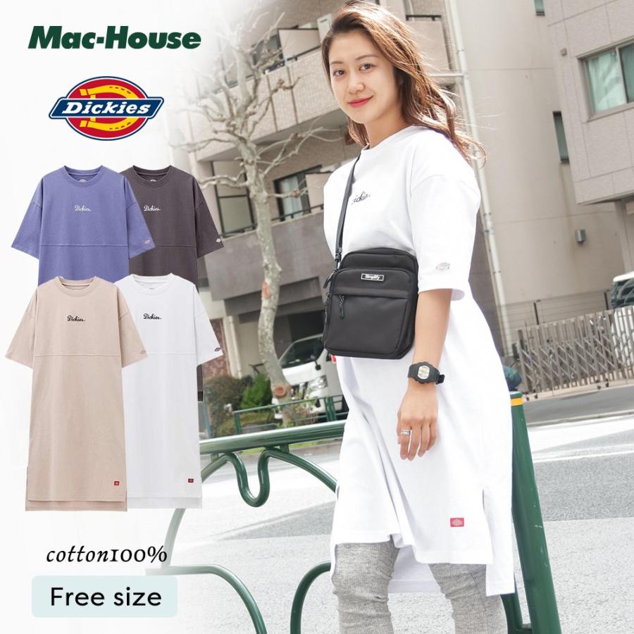 Dickies ディッキーズ Tシャツワンピ Tシャツ ロングtシャツ レディース ワンピース ブランドロゴ Mac House マックハウス 通販 Paypayモール