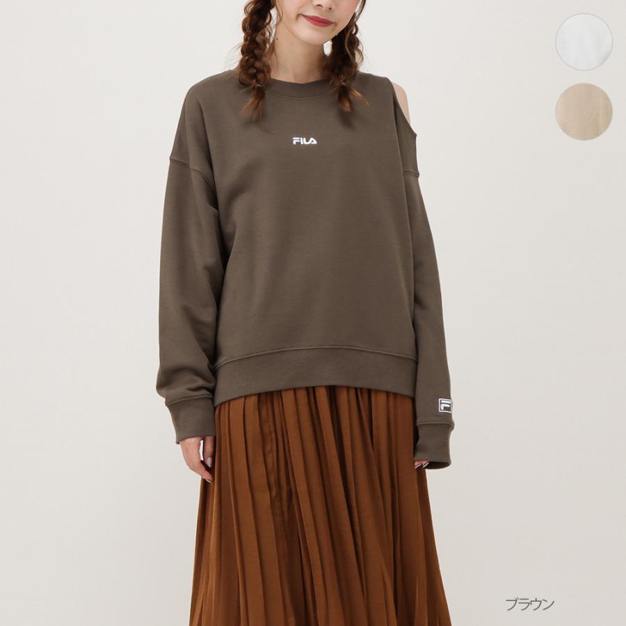 Fila フィラ トレーナー スウェット 長袖 肩開き レディース ブランドロゴ Mac House マックハウス 通販 Paypayモール