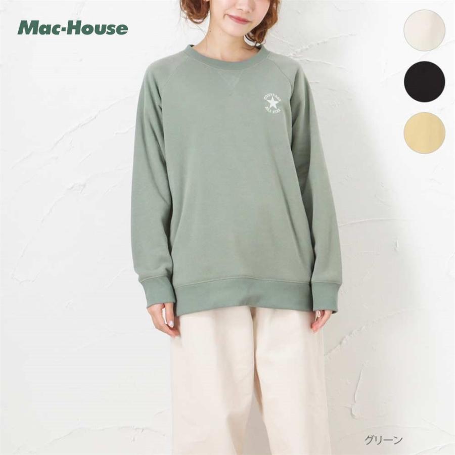 Converse コンバース トレーナー スウェット レディース 長袖 裏ボア クルーネック プルオーバー ロゴ 刺繍 トップス Mac House マックハウス 通販 Yahoo ショッピング