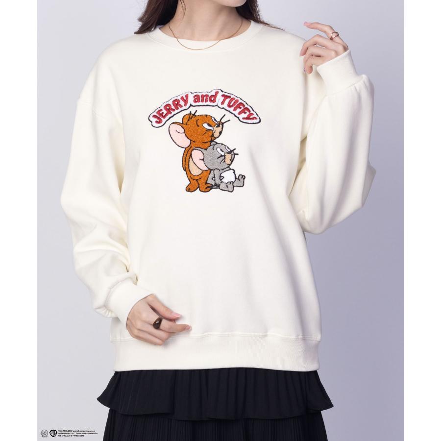 Tom and Jerry トムとジェリー 裏起毛 トレーナー レディース 綿混