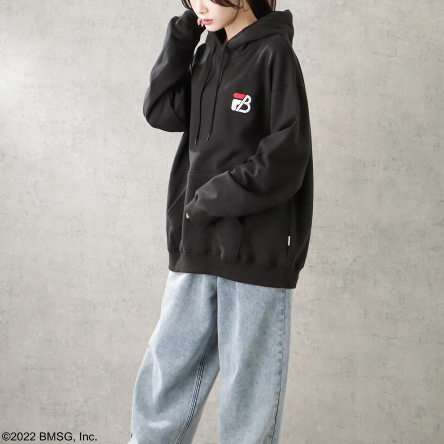 FILA×BE:FIRST フィラ ビーファースト パーカー レディース 【クリアファイル1枚とフォンタブ1個をプレゼント】｜machouse｜04