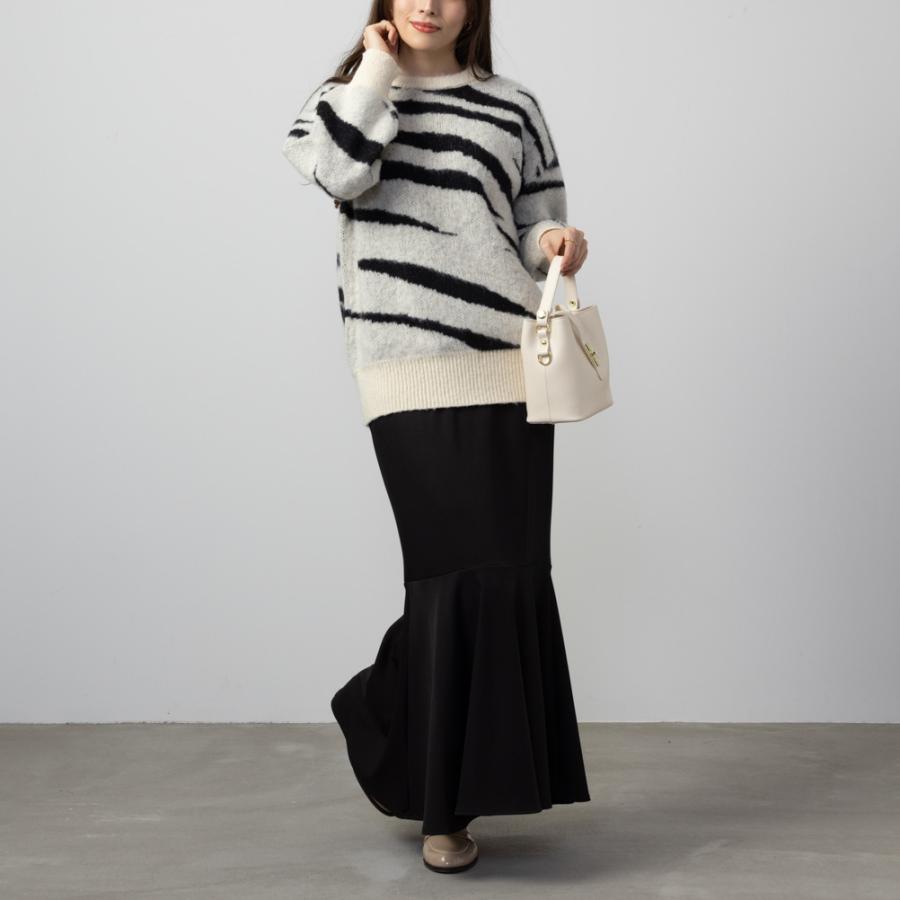 NAVY(ファッション) アニマル柄 ジャガード ニット セーター NAVY(ファッション) アニマル柄 ジャガード ニット セーター