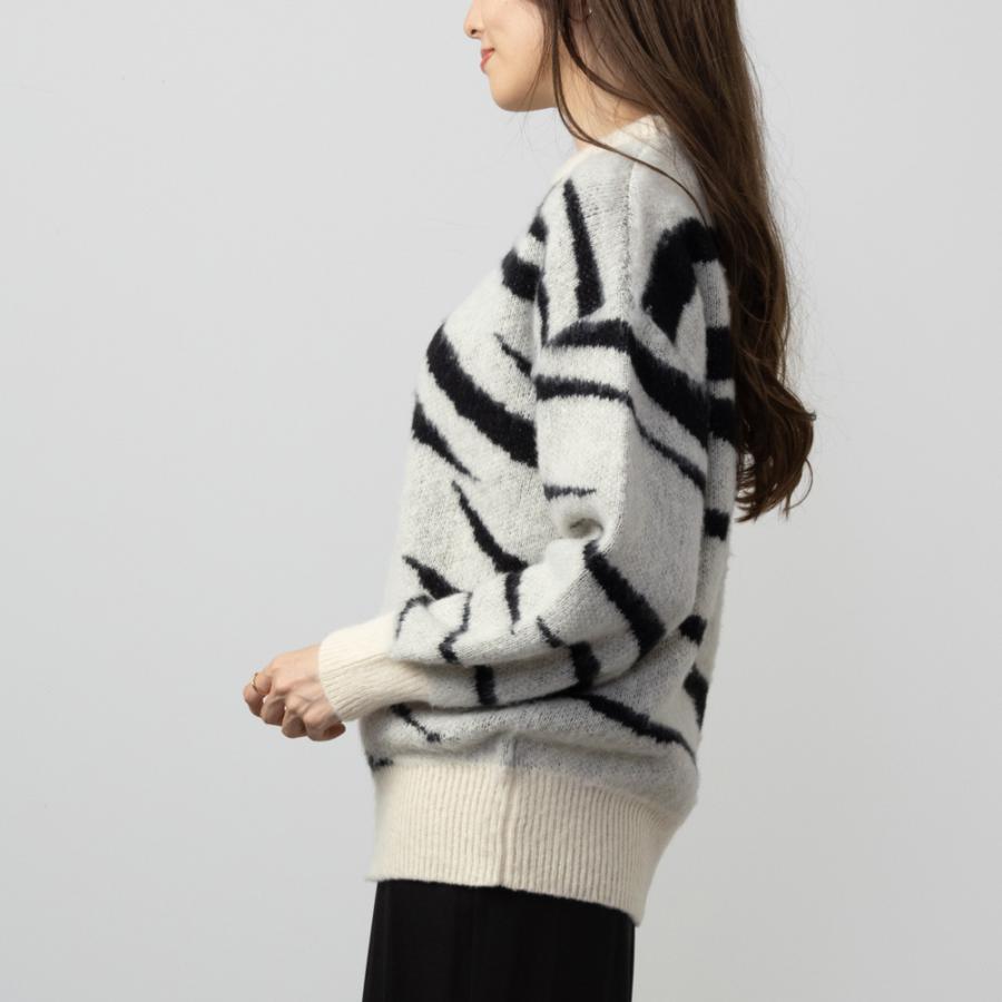 NAVY(ファッション) アニマル柄 ジャガード ニット セーター NAVY(ファッション) アニマル柄 ジャガード ニット セーター