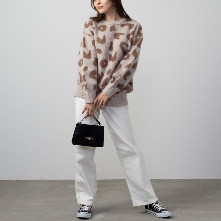 NAVY(ファッション) アニマル柄 ジャガード ニット セーター NAVY(ファッション) アニマル柄 ジャガード ニット セーター