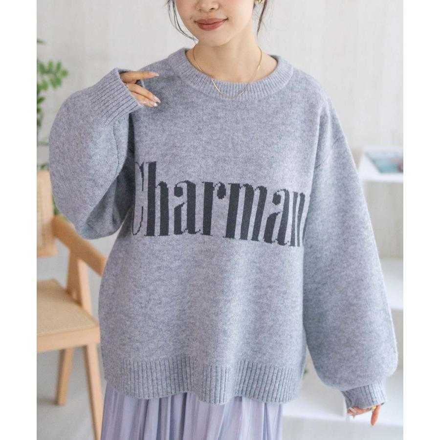 NAVY ニット セーター レディース もちもち ゆったり クルーネック