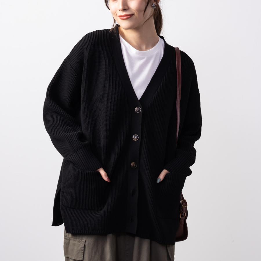 NAVY カーディガン レディース 洗濯機洗い可 ウォッシャブル 無地