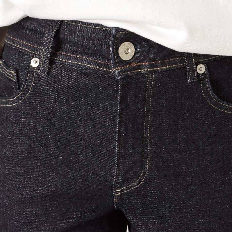 EDWIN（エドウィン） ストレートパンツ レディース 股上深め ステッチ 