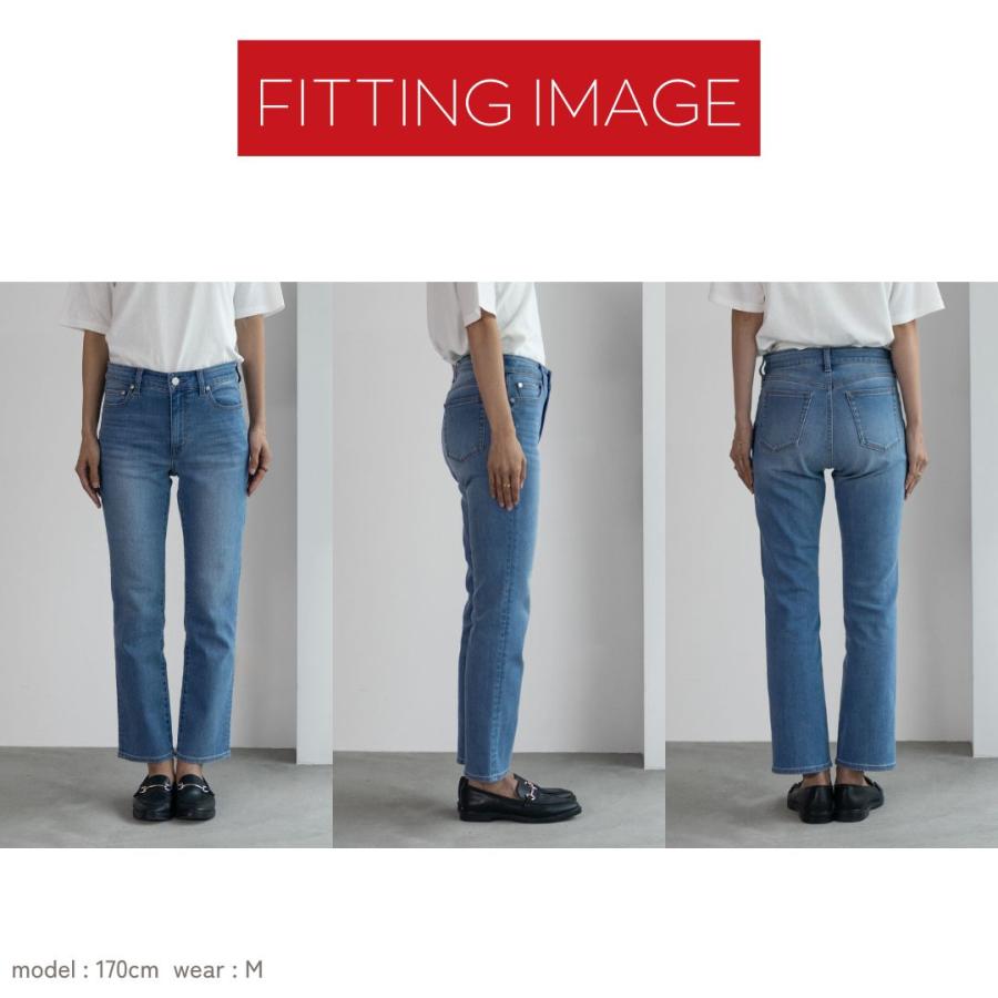 NAVY デニムパンツ レディース ストレッチ性 はきやすい ジーンズ