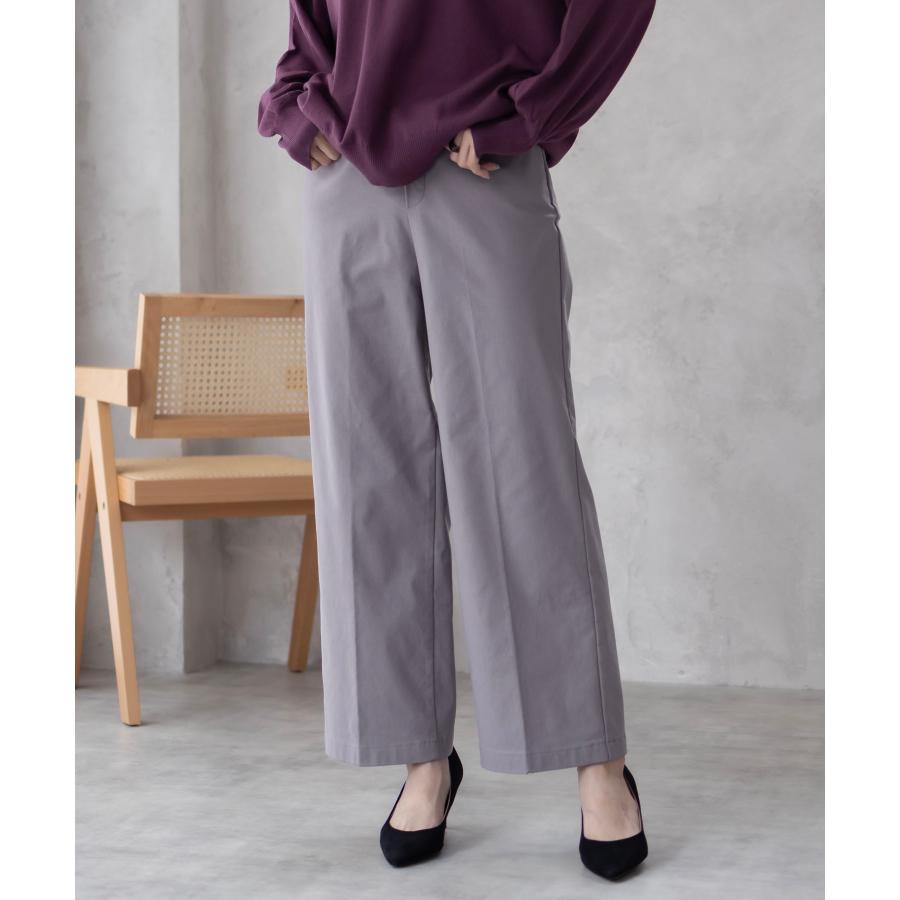 HusHusH（ハッシュアッシュ） 裏起毛 ストレートパンツ レディース