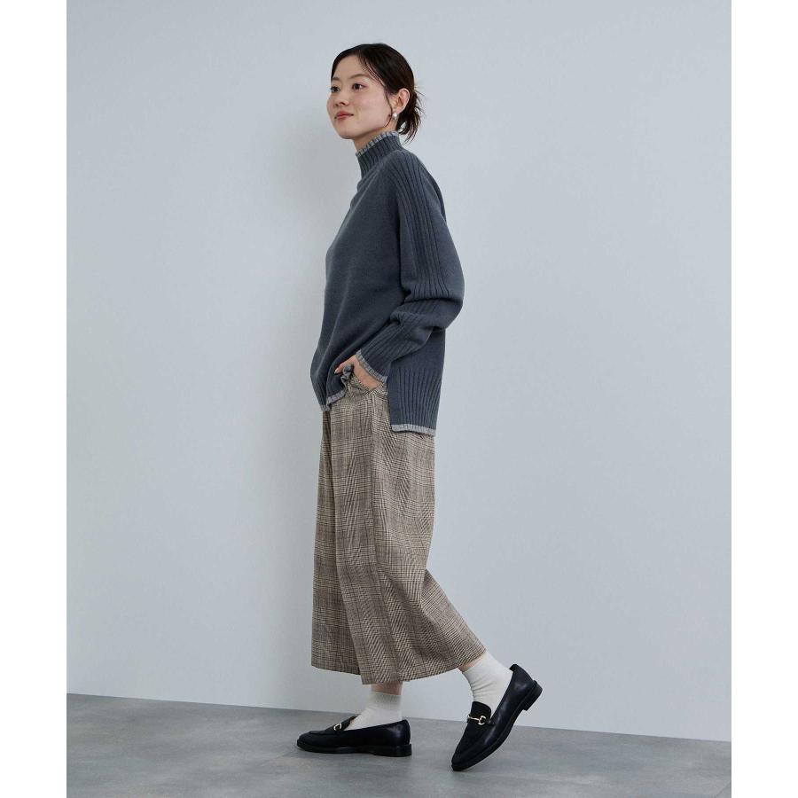 NAVY クロップドパンツ レディース ワイドパンツ ポケット ウエスト