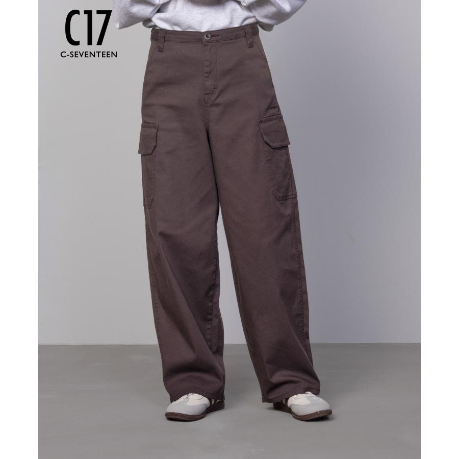 C17（シーセブンティーン） カーゴパンツ レディース ストレッチ